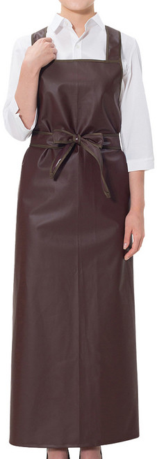 예경 단면 메쉬 방수 앞치마 H형 무광 대 PO-3523, 1개, 밤색