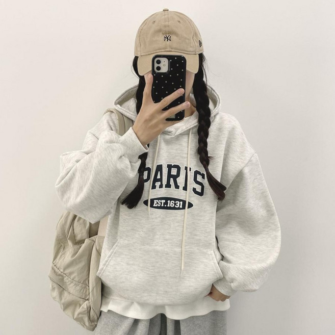 위드후이린 파리스 루즈핏 후드