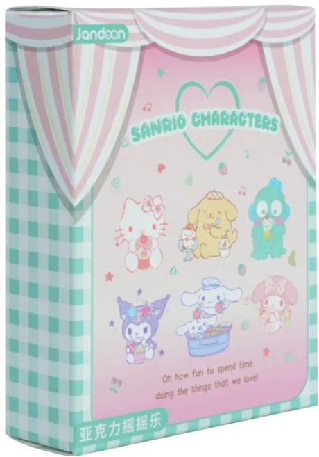 Jada 佳達 壓克力搖搖樂格子系列 Sanrio 公仔 款式隨機, 1個
