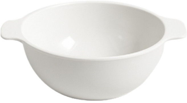 리빙메이트 유아용 멜라민 식판볼, 크림 화이트, 1개, 단품