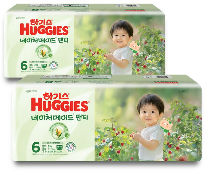 하기스 2024 네이처메이드 팬티형 기저귀 남아용, 6단계, 76매