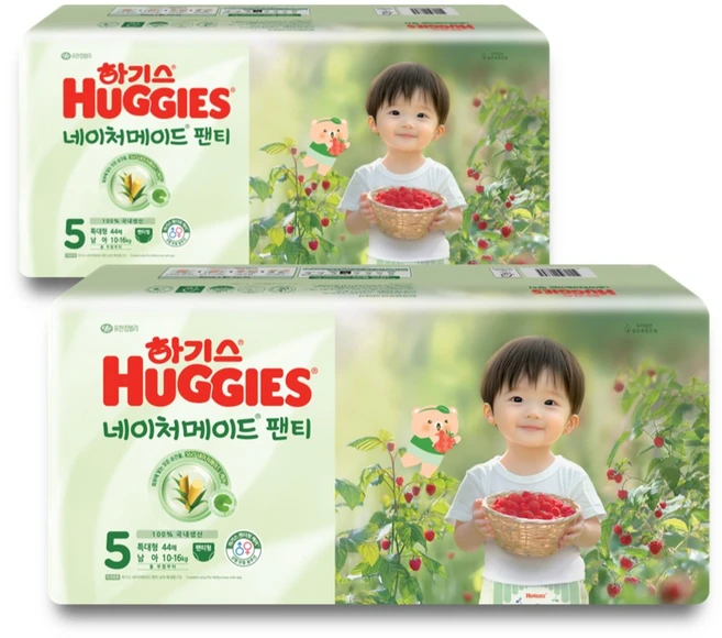 하기스 NEW 네이처메이드 팬티형 기저귀 남아용, 5단계, 88매 - 쿠팡