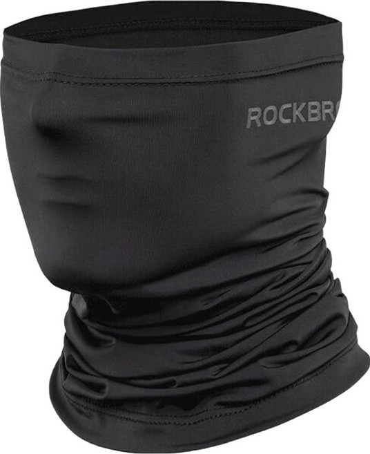 ROCKBROS 洛克兄弟 冰絲防曬圍脖套護耳款 WB-001B, 1個, 黑色