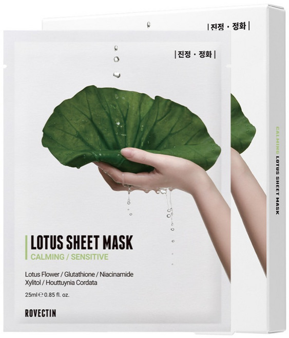 ROVECTIN 鎮靜蓮花水面膜, 1個, 5入