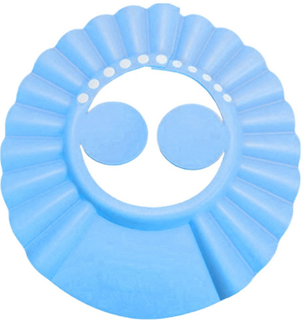 마켓플랜 사이즈 조절 성인용 샴푸캡, 1개, 블루