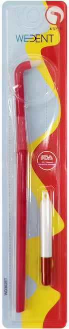 위덴 앤드터프트 칫솔 일반모 레드 + 치간칫솔 매우가는솔 SSS 세트, 1세트