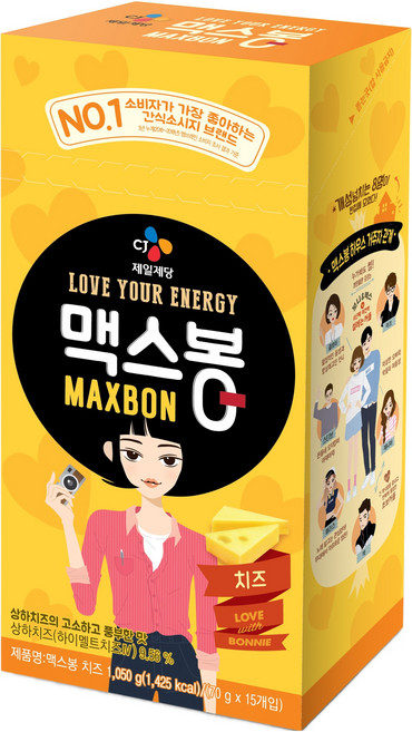 맥스봉 치즈 소시지, 1.05kg, 1개