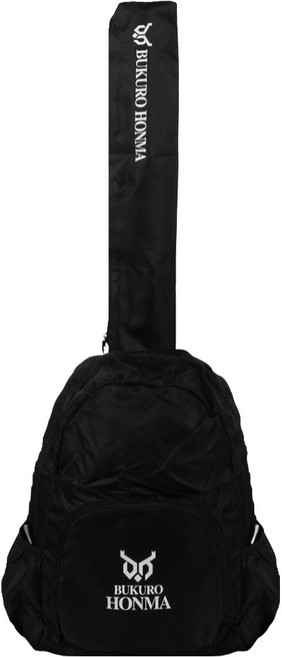 부쿠로혼마 파크골프 초경량 채 수납 백팩 B5FUBP02, 블랙, 1개