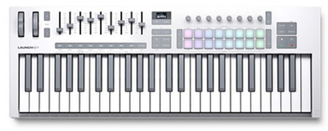 novation Launchkey 49 MK4 MIDI 控制器, 1個, 白色, 單一商品