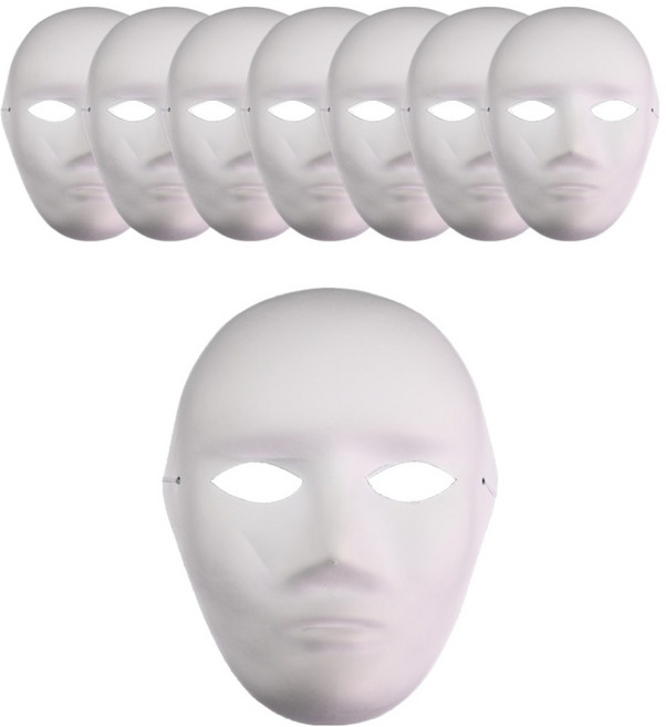 파티쇼 사람얼굴 종이탈 가면, 8개