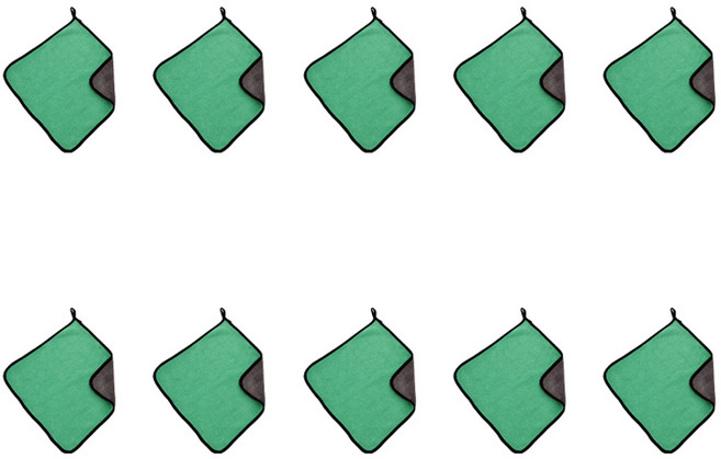 그래다다 볼링공 타올, 그린, 10개