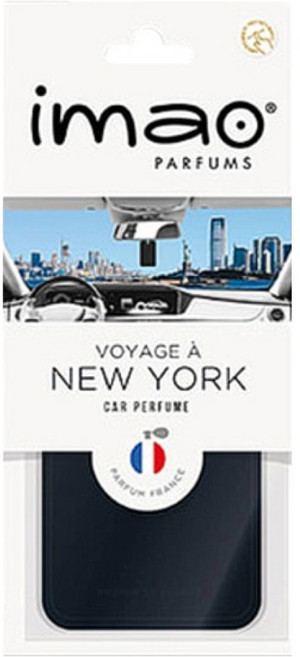 이마오 프랑스 카드 걸이형 차량용 방향제, 1개, 뉴욕
