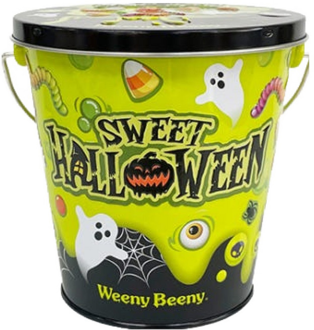 위니비니 마녀스프 할로윈 버켓틴 + 호박모양 머쉬멜로우 49g + 멀티스위트스파게티모양 젤리 100g 세트, 1세트