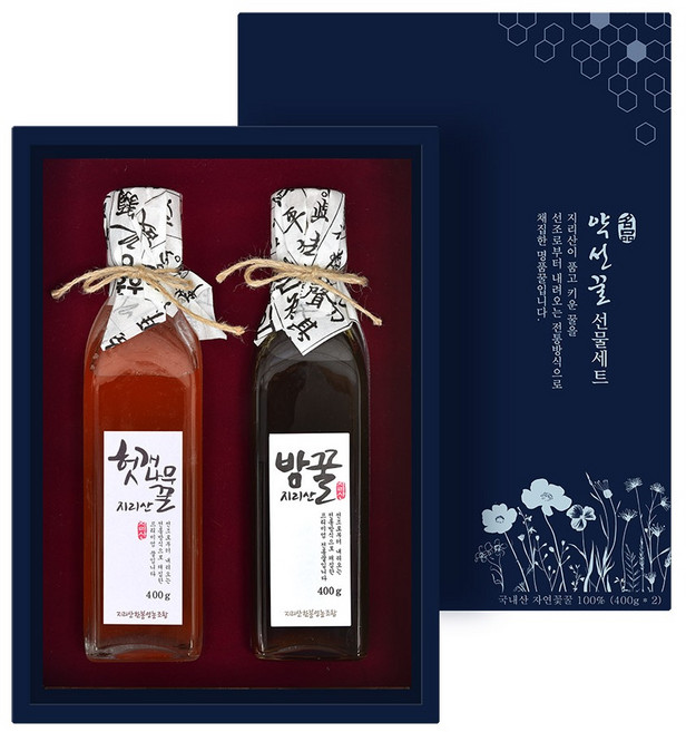 약선 헛개나무꿀 400g + 밤꿀 400g 선물세트, 1세트