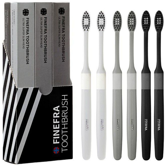 파인프라 슈퍼슬림헤드 미세모 칫솔 3종 x 2p, 1세트