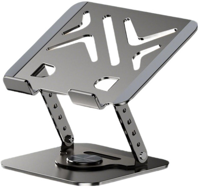 OMG 360度旋轉金屬筆電散熱支架 17英吋內筆電適用 SG-19, 灰色, 1個