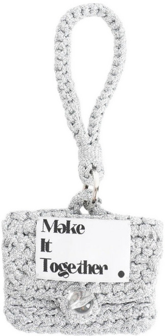 미스티코티타 MIT 샤이니얀 카드지갑 만들기 뜨개질 DIY 패키지 세트, 실버, 1세트