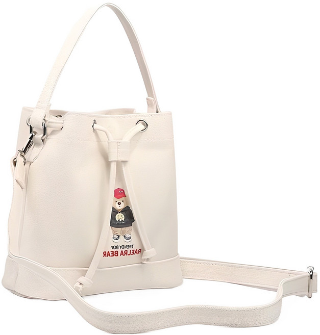 라엘라베어 모아이 캔버스 숄더 토트 크로스백