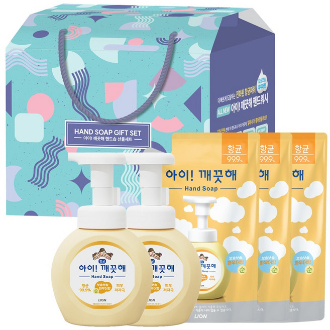 아이깨끗해 향균 폼 핸드솝 파우더향 선물세트, 1개