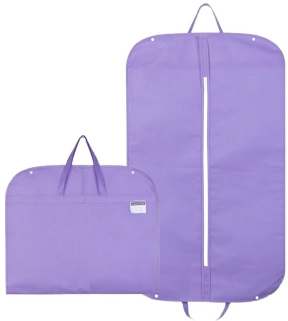 마샤투 접이식 여행용 부직포 슈트 케이스 퍼플, 2개, 1개입