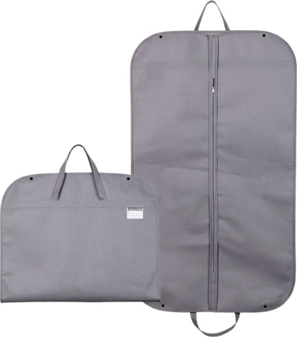 마샤투 접이식 여행용 부직포 슈트 케이스 그레이, 2개, 1개입