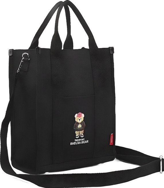 라엘라베어 아실리 캔버스 숄더 크로스 토트백