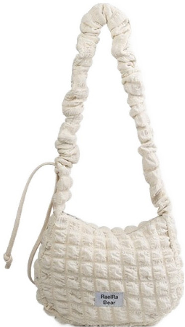 RaelraBear Ivy絎縫肩背包斜背包 RA28-10410, 象牙白