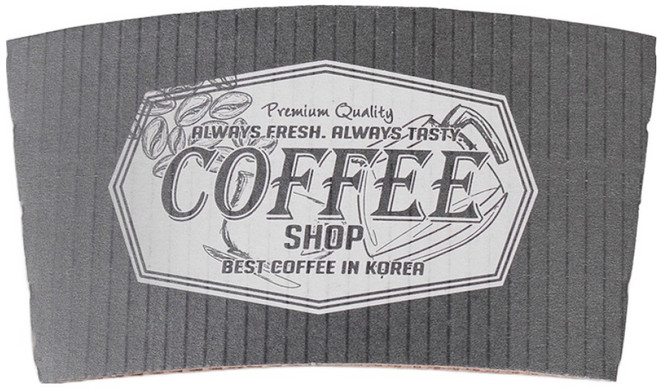 해피팩 10 13 16 실버 커피숍 페트 종이컵 홀더, 1000개입, 1개