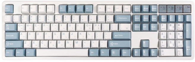 QSENN PBT 全潤滑 Gasket 機械式有線/無線鍵盤 YSY Syron Milk 軸, 流星, Q104, 製造商軸