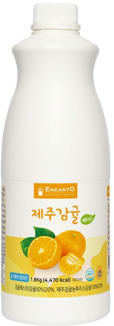 엔아이에프 엔칸토 제주감귤베이스, 1.8kg, 1개