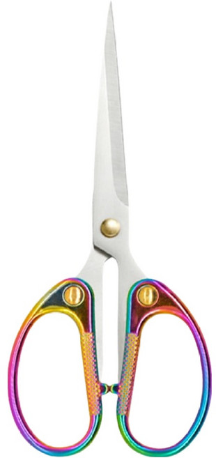 코히모 소형 다용도 수예용 사무용 스테인리스 가위 스몰(6 x 12 cm) 5W0648, 홀로그램, 1개