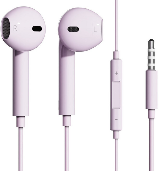 일리온 스테레오 이어팟 유선 이어폰 3.5mm 라벤더