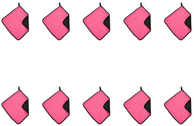 그래다다 볼링공 타올, 핑크, 10개