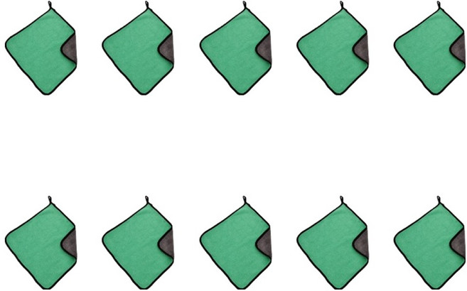 그래다다 볼링공 타올, 그린, 10개