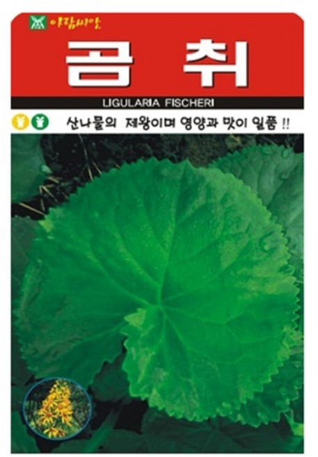 아람종묘 곰취 씨앗 100립, 1개