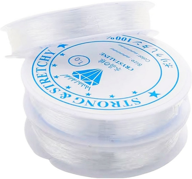 모더너리 DIY 비즈공예 재료 고탄성 우레탄 줄 1mm, 투명, 3개