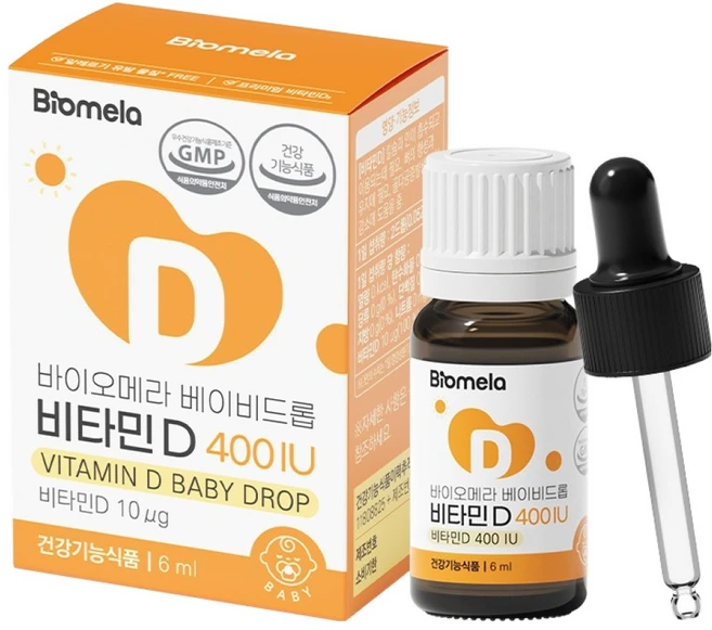 바이오메라 베이비드롭 비타민D 400IU, 6ml, 1개 - 쿠팡