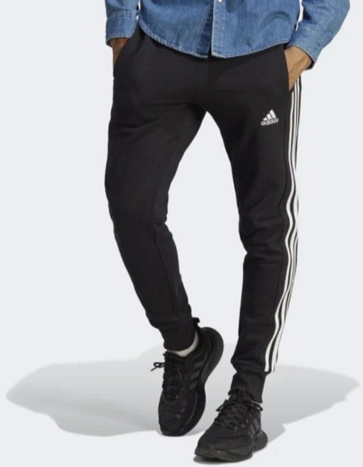 adidas 愛迪達 男款 Essentials French Terry 3S 微 taper 束口褲 HA4337