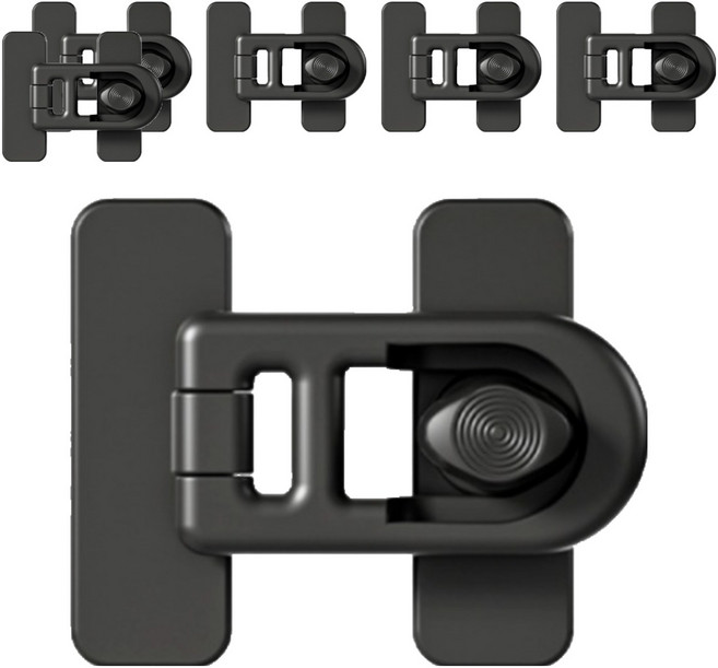 그린꾸 업그레이드 안전 서랍 잠금 장치, 블랙, 6개