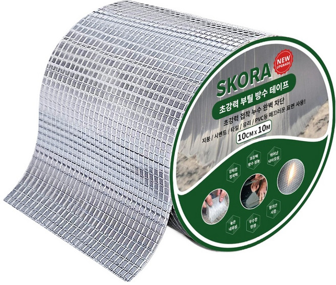 SKORA 超強力丁基防水膠帶 10cm x 10m, 1個