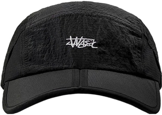 빈트라 접이식 런닝 등산 메쉬 캡 모자, 검정, 1개