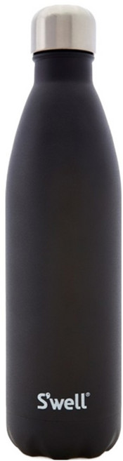 S'well Stone Onyx 美國時尚不鏽鋼保冷保溫瓶 25oz, 黑色, 750ml, 1個
