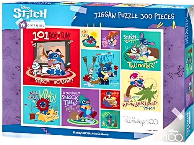 Tenyo 迪士尼百年慶典拼圖 D-300-718 30.543, 1個, 變裝史迪奇, 300片