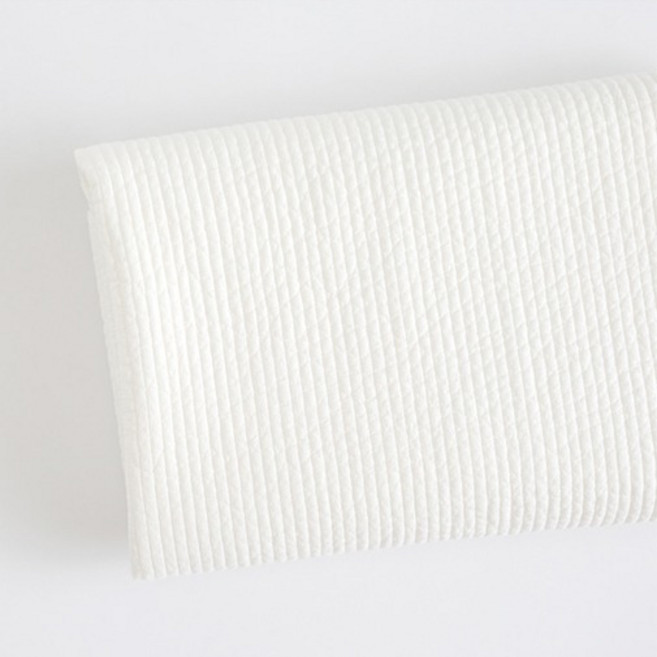 대폭 60수 고밀도 면 줄누빔 무지 바닐라 원단 7mm, 백아이보리, 1개