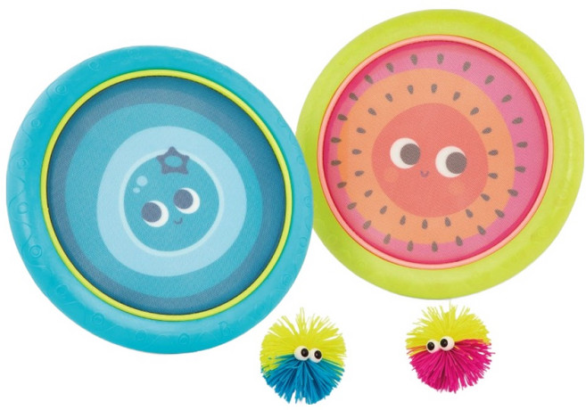 B.toys 擊可球援雙拍檔 美, 1套, 紅色 + 藍色 + 螢光黃