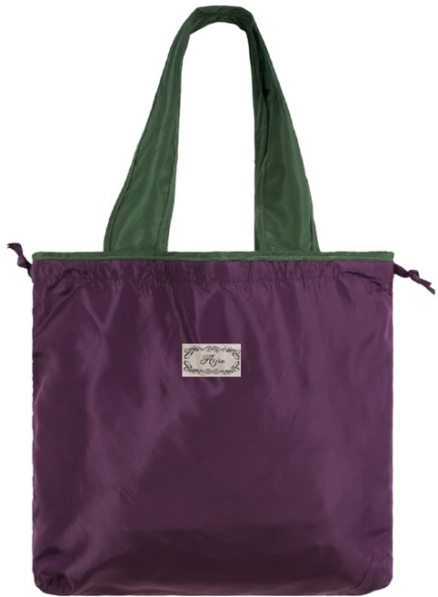 야무진 접이식 대용량 휴대용 장바구니 시장바구니, 퍼플, 1개