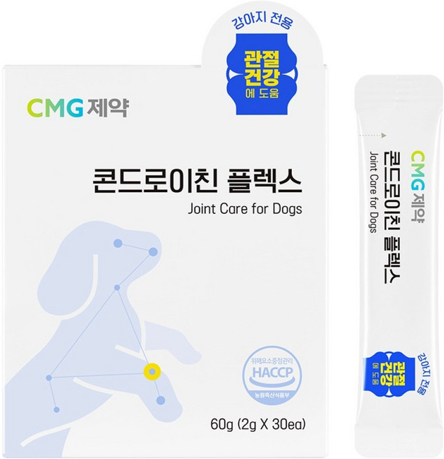 씨엠지제약 강아지 콘드로이친 플렉스 영양제, 1개, 뼈/관절강화, 30회분