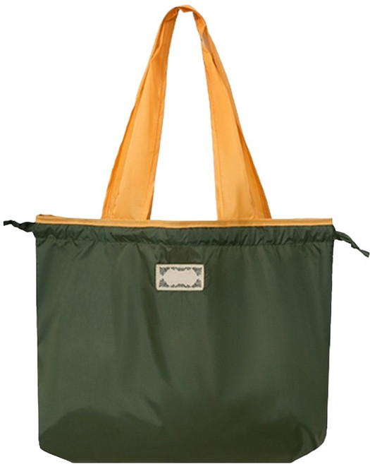 야무진 접이식 대용량 휴대용 장바구니 시장바구니, 그린, 1개