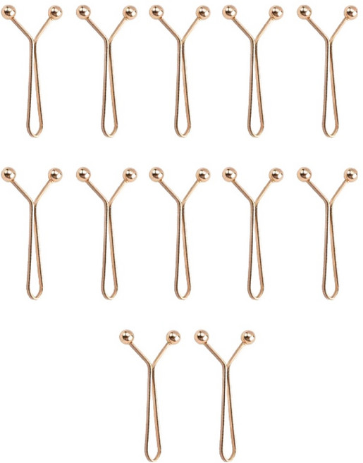 앙플러스 티 안나는 Y핀 허리 줄임 버클 조절 클립, 12개, 골드