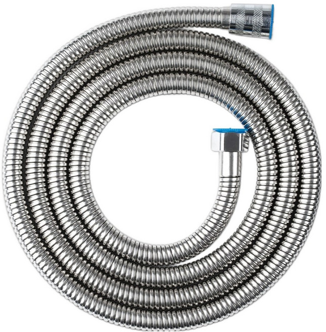 깔꼼샵 고급 스테인리스 황동 샤워기호스, 2m, 은색